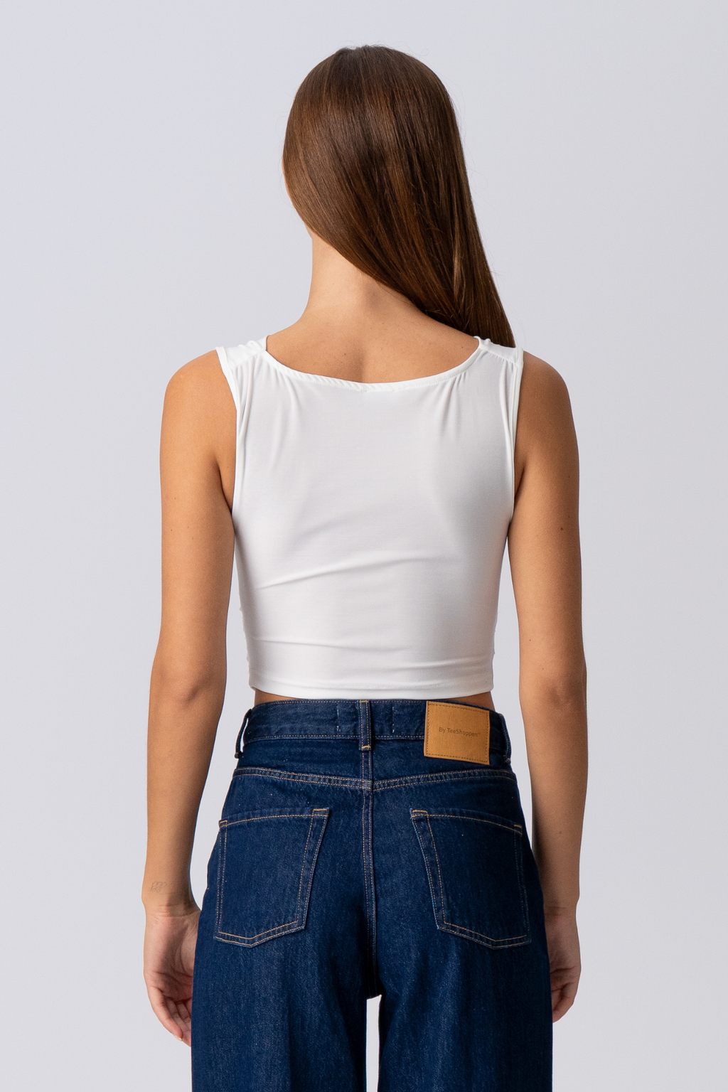 ELISA WASSERFALL TOP - Weiß