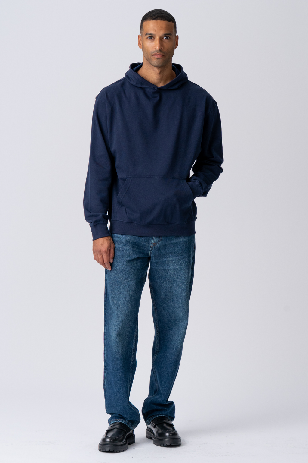 Hoodie ohne Kordelmine - Marine