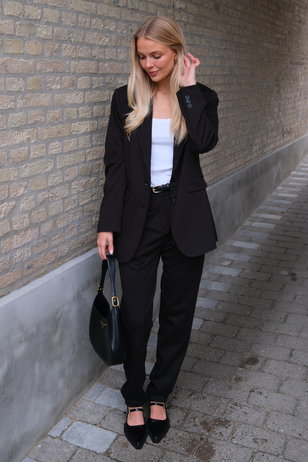 Blazer mit klassischer Passform - Schwarz