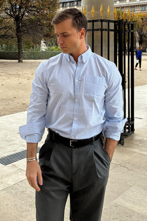 The Original Performance Oxford -Hemd - hellblau/weiß