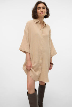 Natali Oversized Hemd - irische Creme