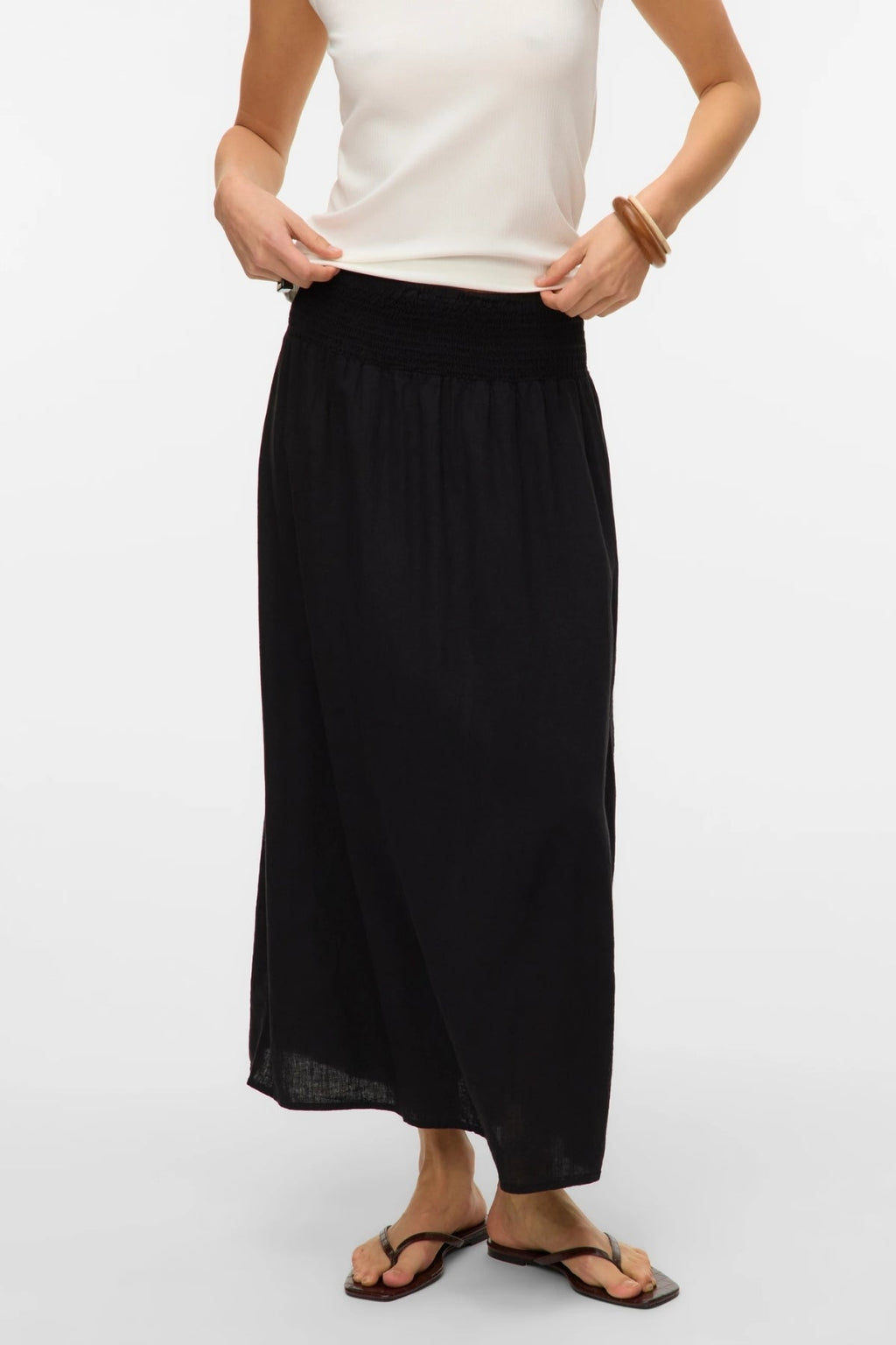 Linn Smock Anklrock - schwarz