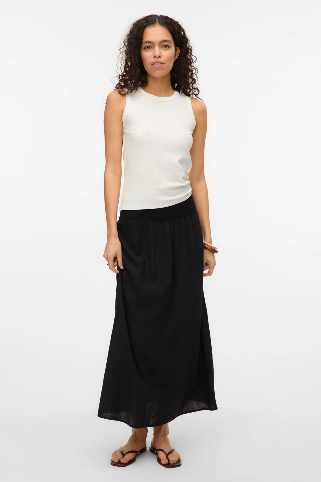 Linn Smock Anklrock - schwarz