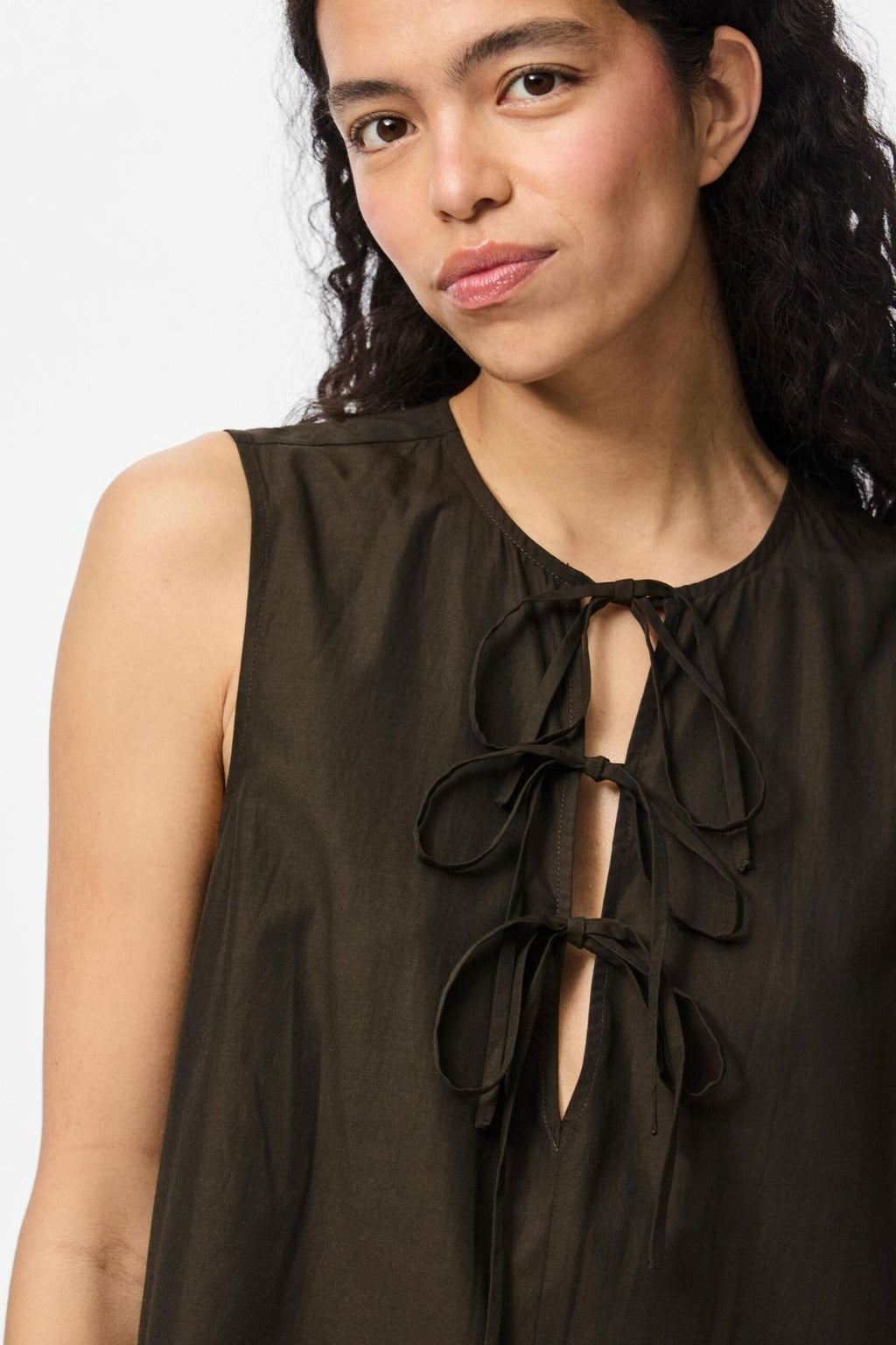 Jenna Midi Tie Kleid - Delicioso