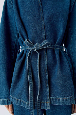 Mallie Blazer - mittelblauer Denim