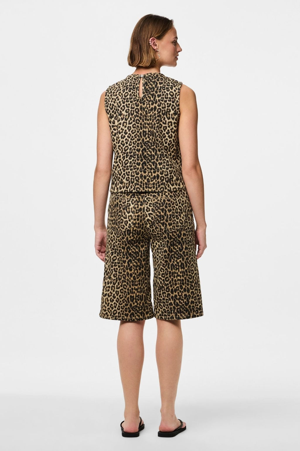 Salume Denim Top - Weißer Pfeffer Leo