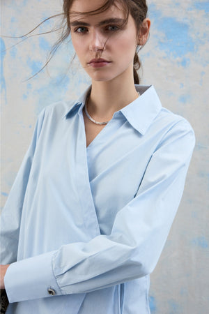 Lumi Wickeloberteil mit V-Ausschnitt – Nantucket Breeze