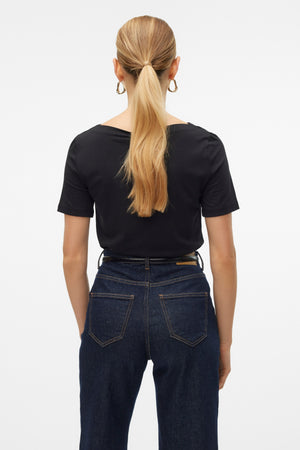 Panda-Modal-Top - Schwarz