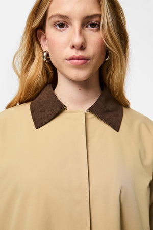 Jorma Lange leichte Jacke – Travertine Hot Fudge