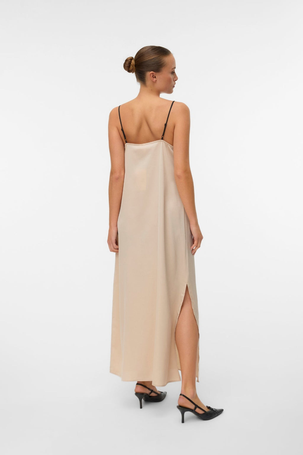 Joy Singlet-Knöchelkleid - Schwarz Zementkontrast