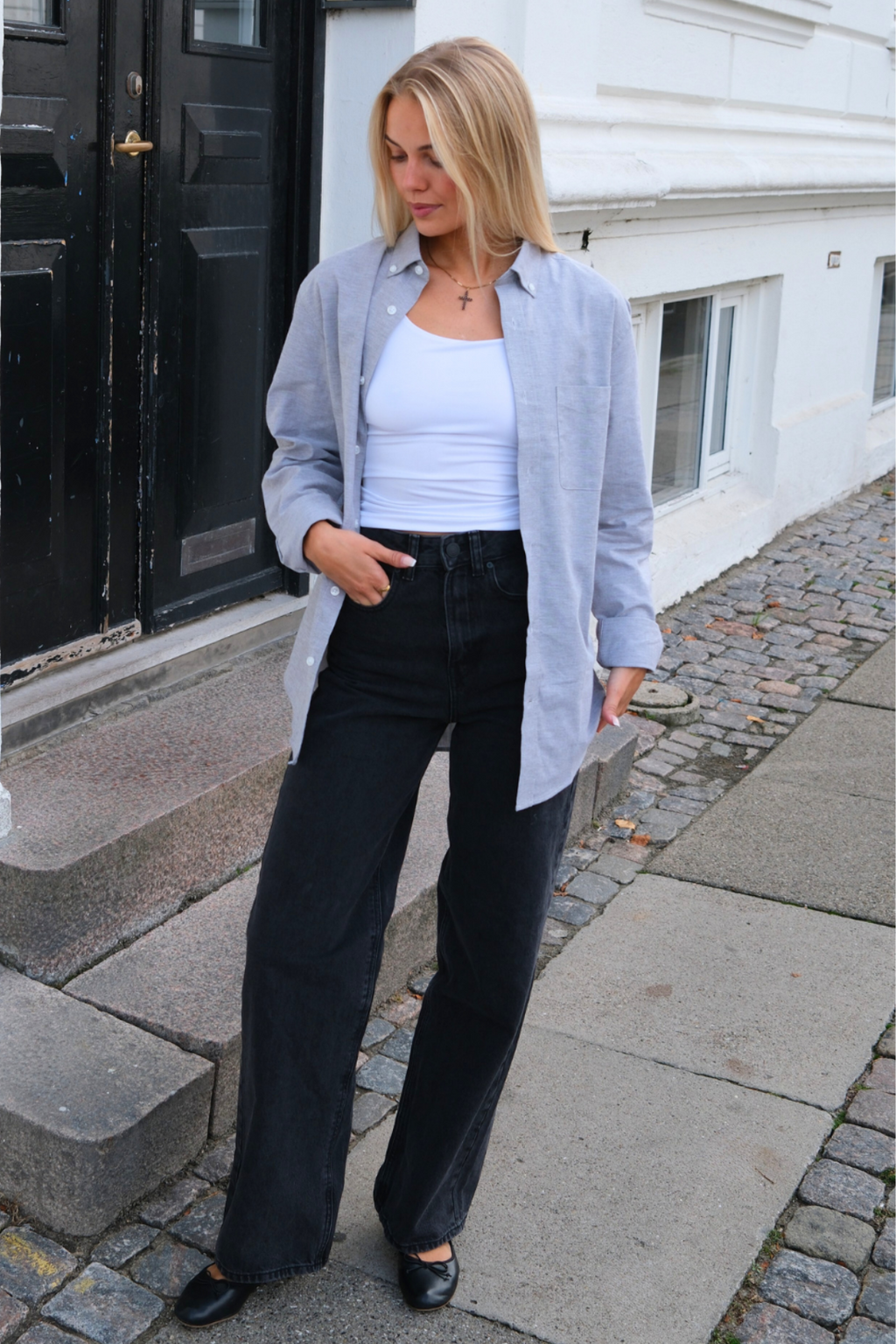 Freund Oxford Hemd - grau