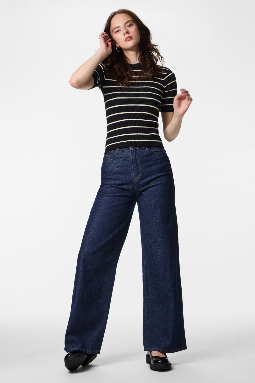 Mira O-Ausschnitt-Strick - Schwarz Birch