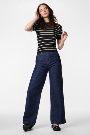 Mira O-Ausschnitt-Strick - Schwarz Birch