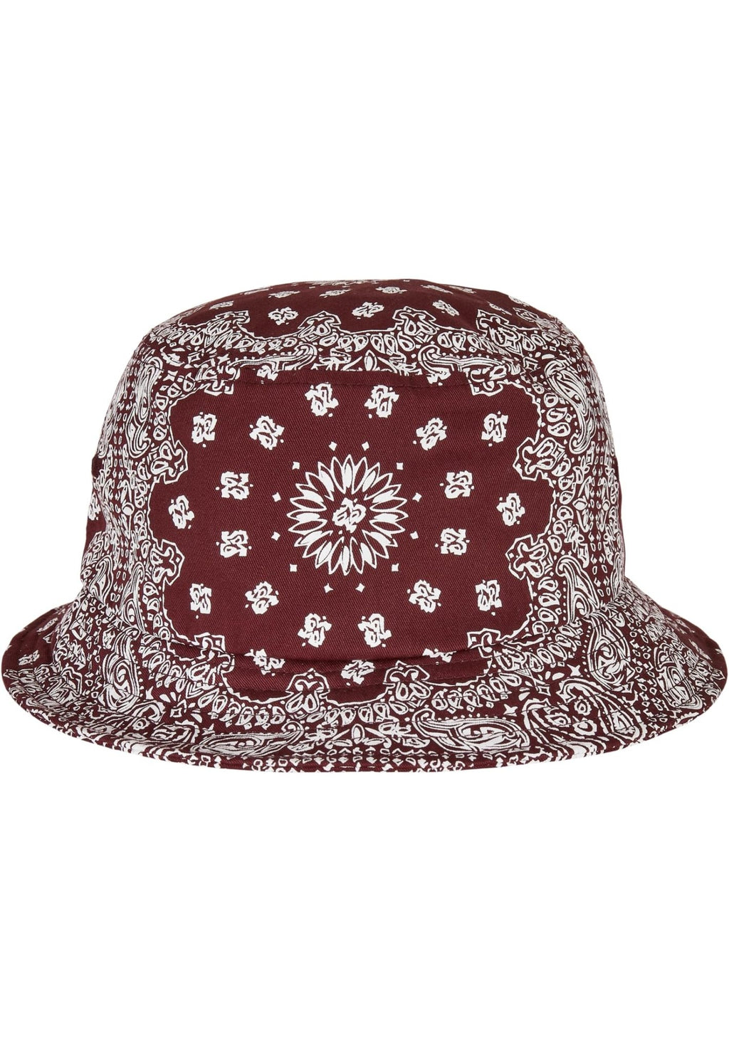 Bandana Print Bucket Hat - Kirsche/Weiß