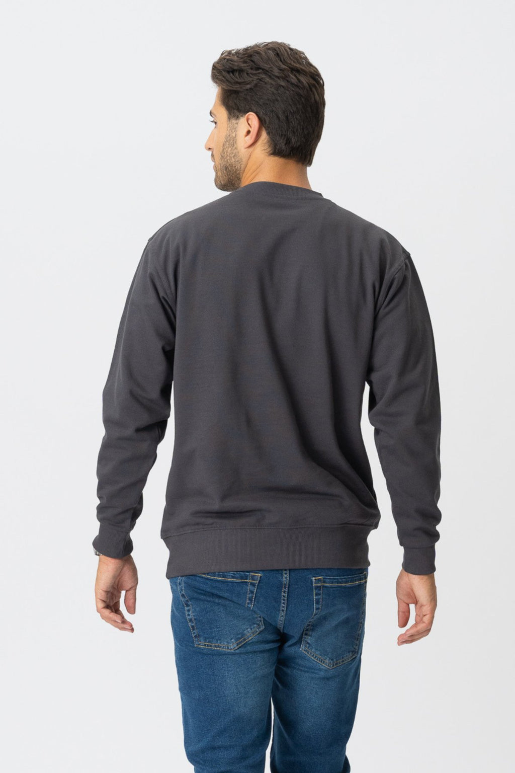 Basic Crewneck - Dunkelgrau