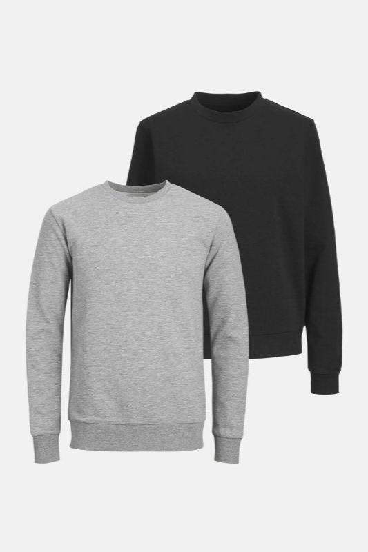 Basic Crewneck -Schweiß - Paketangebot (2 PCs.)