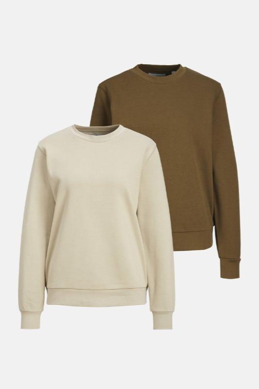 Basic Crewneck -Schweiß (Damen) - Paketangebot (2 PCs.)