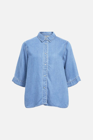 Rahmen Denim Top - Hellblau Denim