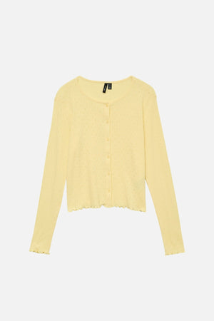 Isa O -Neck -Strickjacke - Anisblume