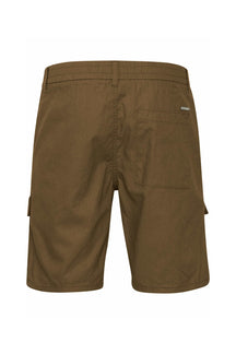 Cargo Leinen Shorts - Braun