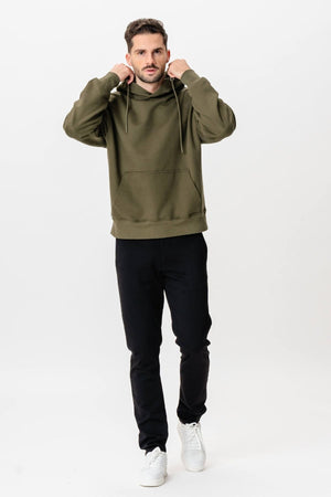 Schwerer Hoodie - Armee