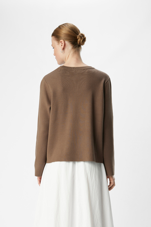 Reynard O -Neck Pullover - Morchel