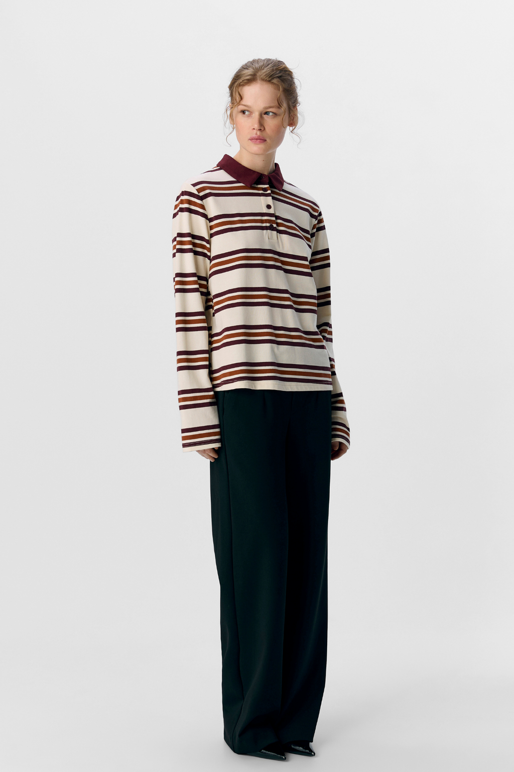 Nana L/S Polo Top - Java