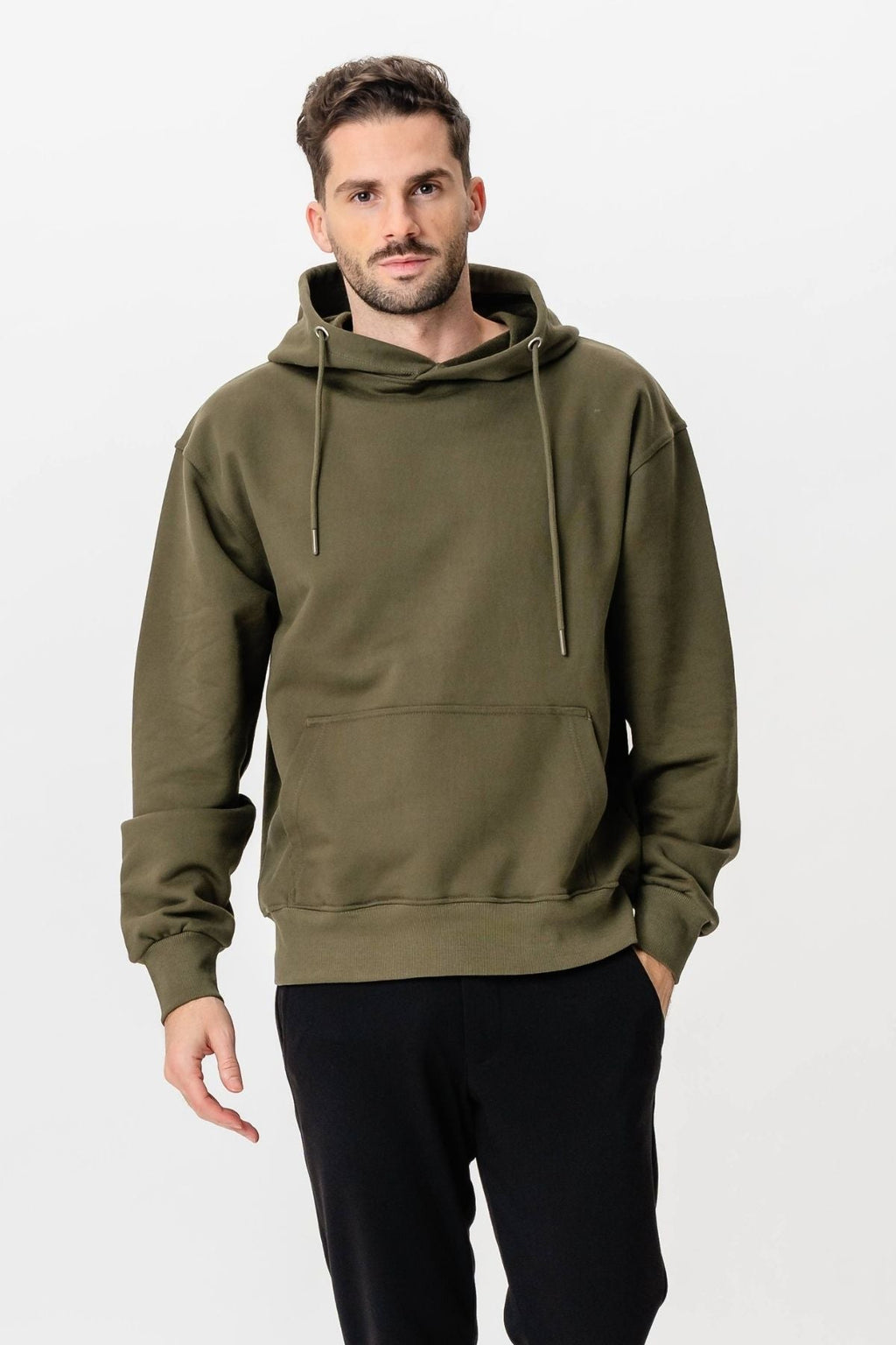 Schwerer Hoodie - Armee