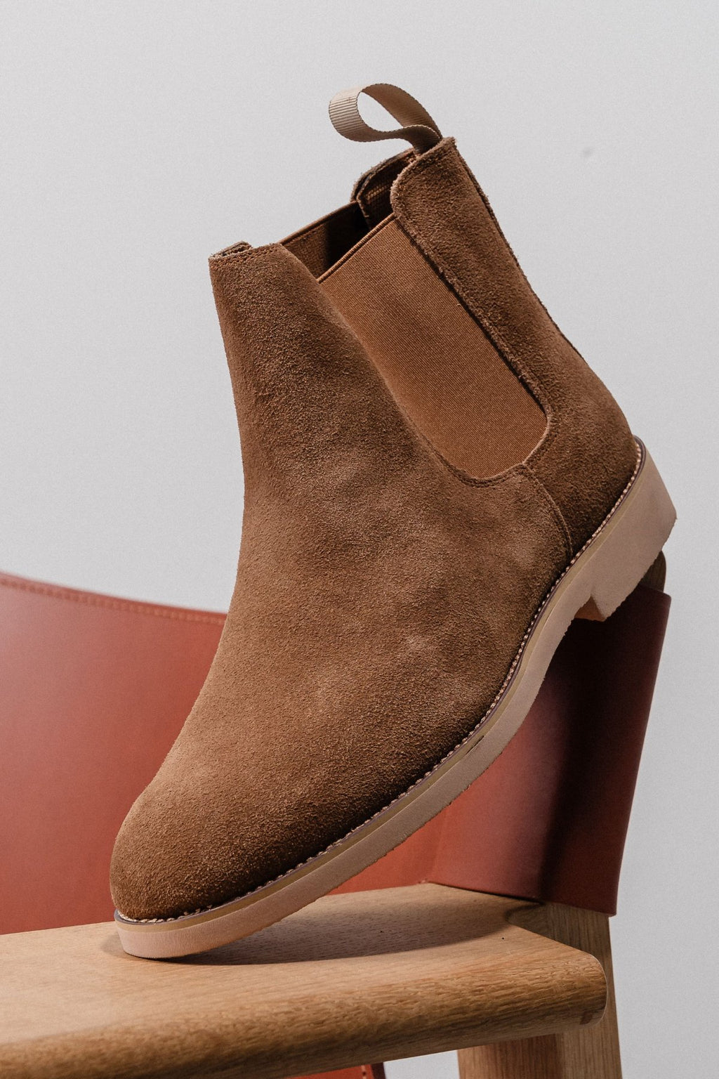 Chelsea Boots - Dunkles Beige