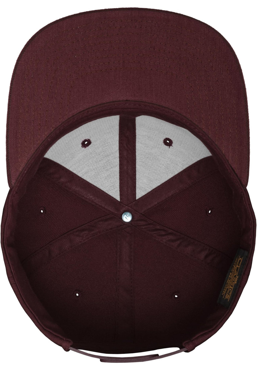 Klassisches Snapback - Kastanienbraun/Maroon