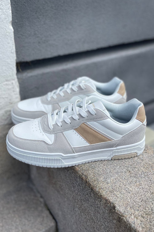 Classic Sneaker - White/Beige - TeeShoppen Group™ - Shoes - TeeShoppen