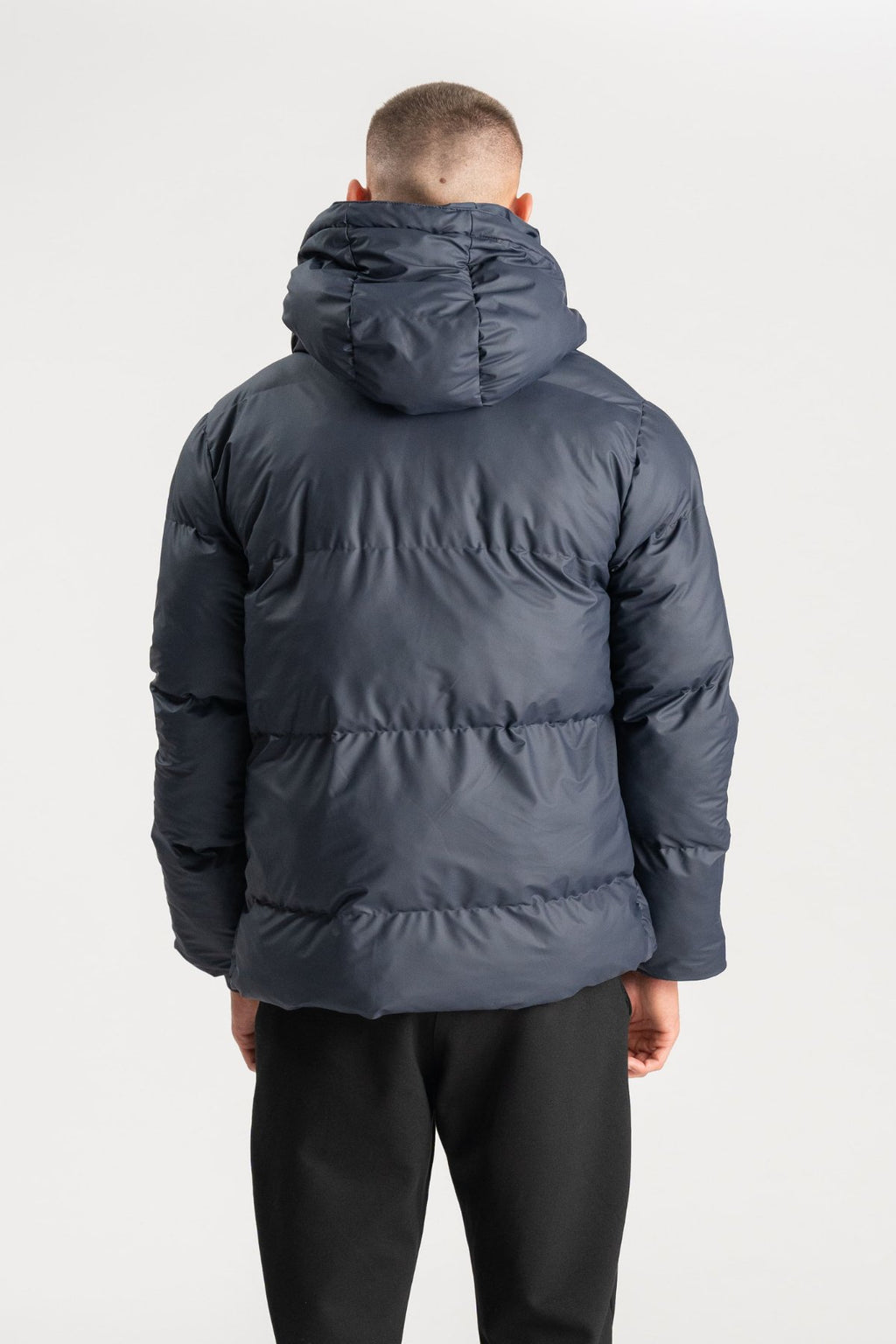 Beschichtete Kapuzenjacke - Navy