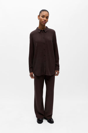 Sanne Hemd - Seal Brown