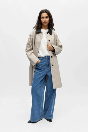 Langer Alora-Trenchcoat – Birkenmagnet