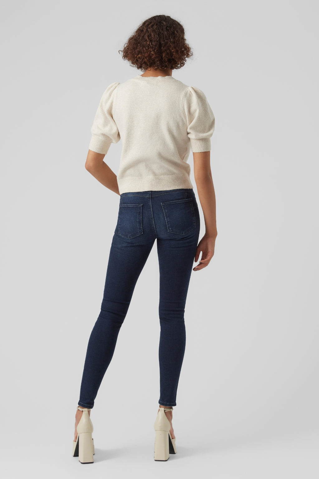 Doffy O-Neck Pullover – Birke Melange