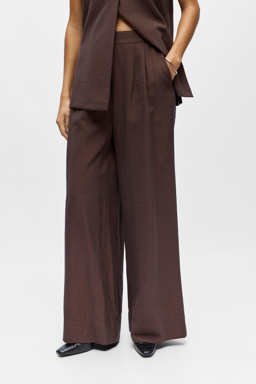 Isla Wide Pants - Braun