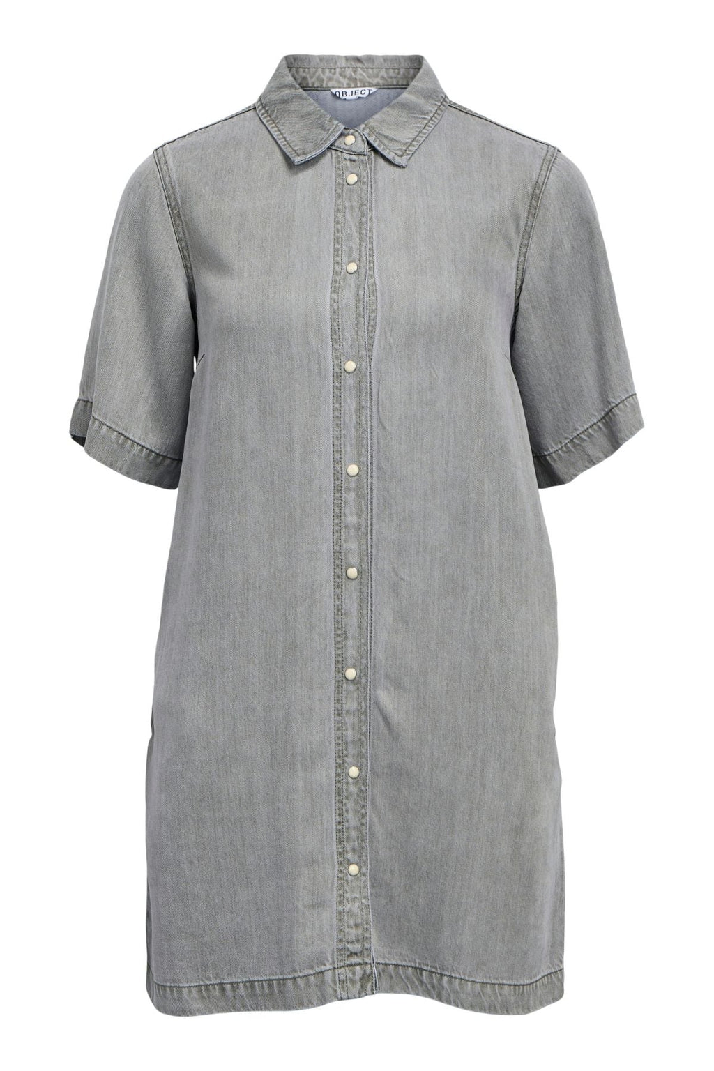 Frame 2/4 Re Denim-Kleid – Hellgrauer Denim