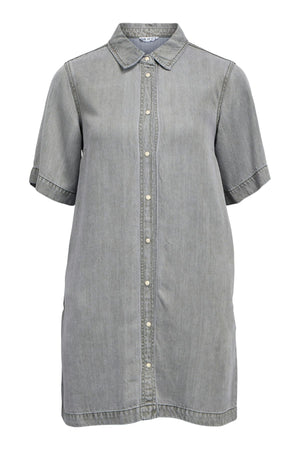 Frame 2/4 Re Denim-Kleid – Hellgrauer Denim