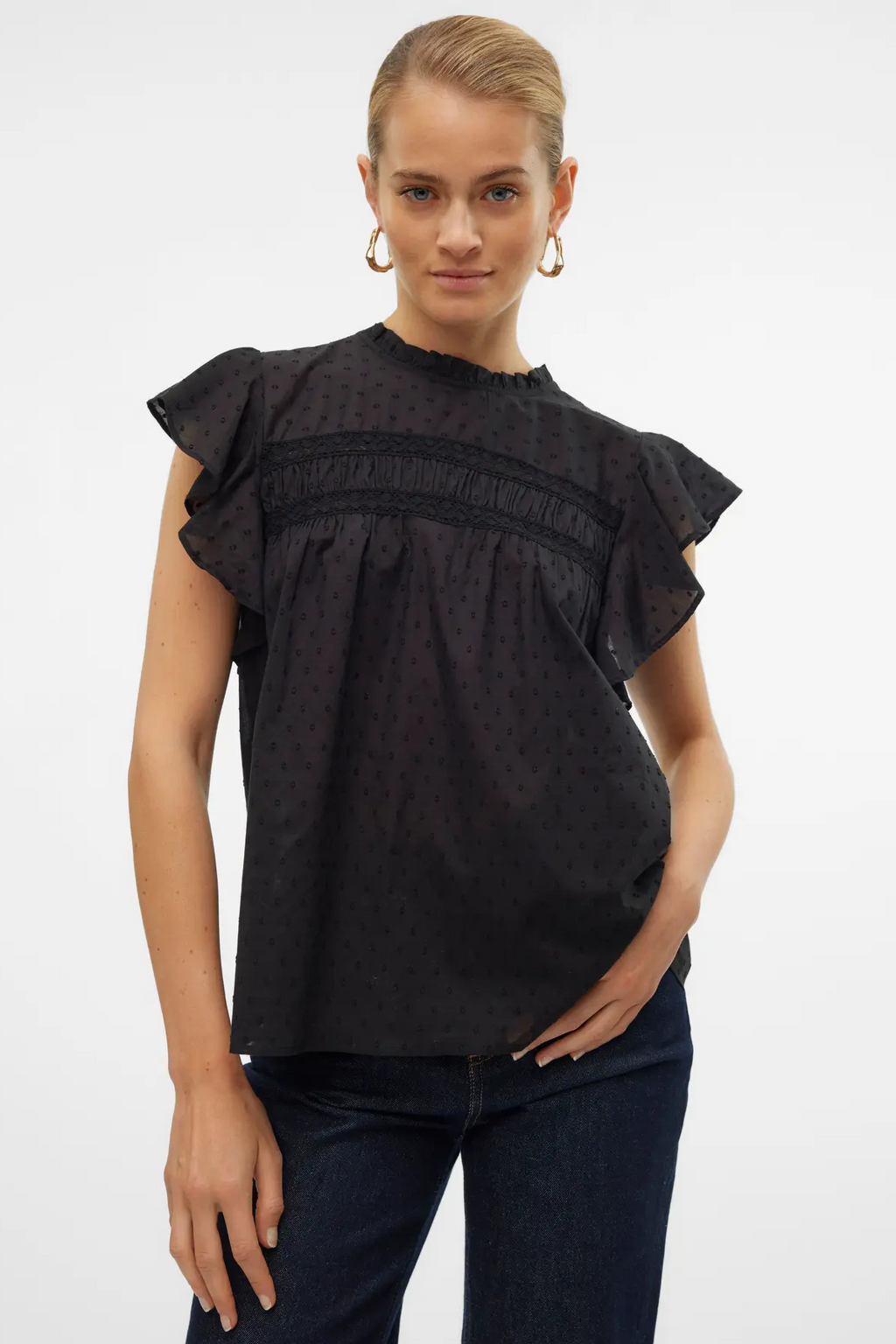 Trine Lace Top - Schwarz