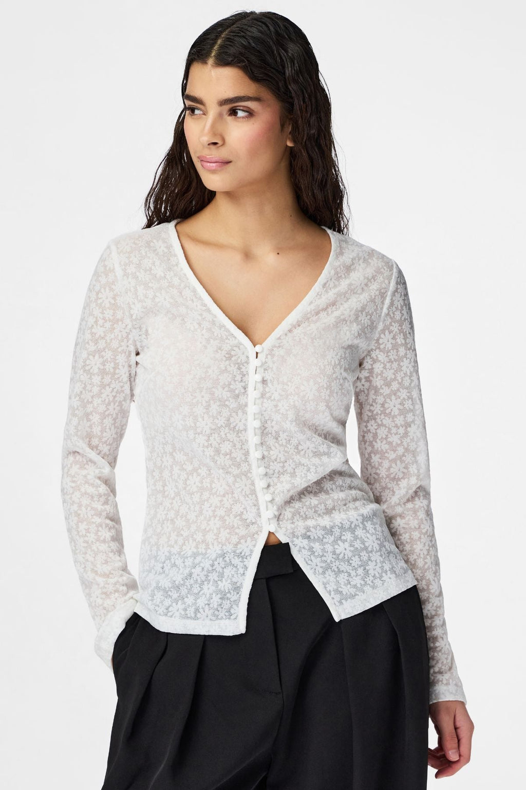 Baisy-Cardigan – Cloud Dancer