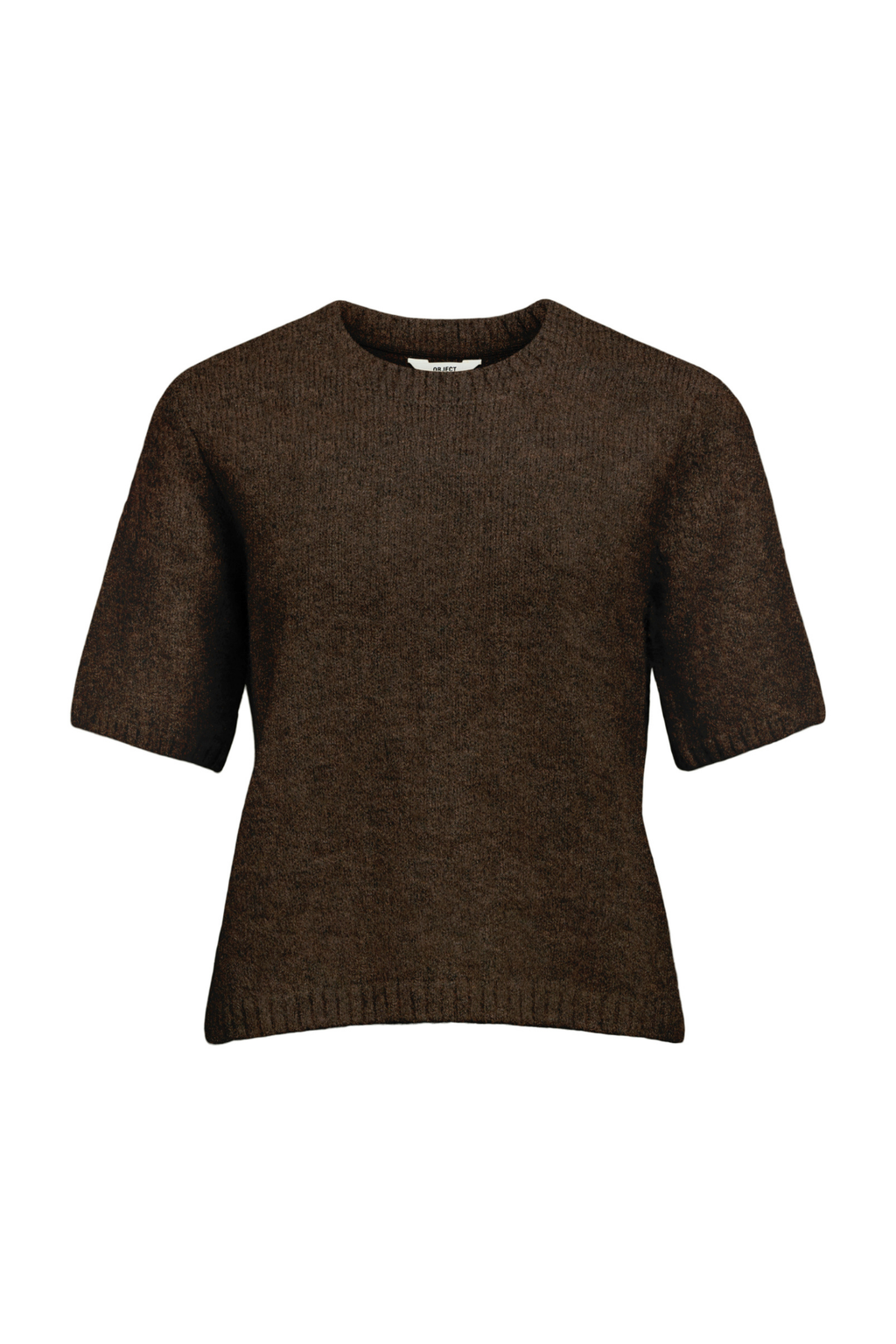 Aggia S/S Strickpullover - Dichtung braun