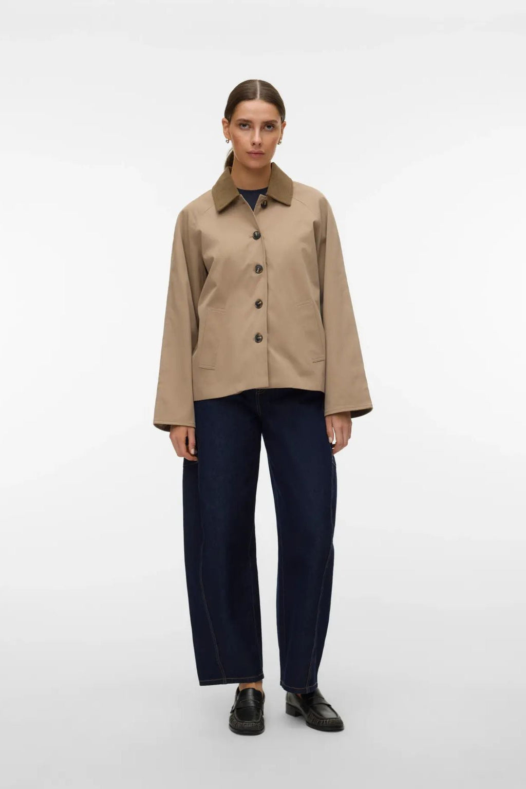 Kurze Chelseafia-Jacke – Silberner Nerz
