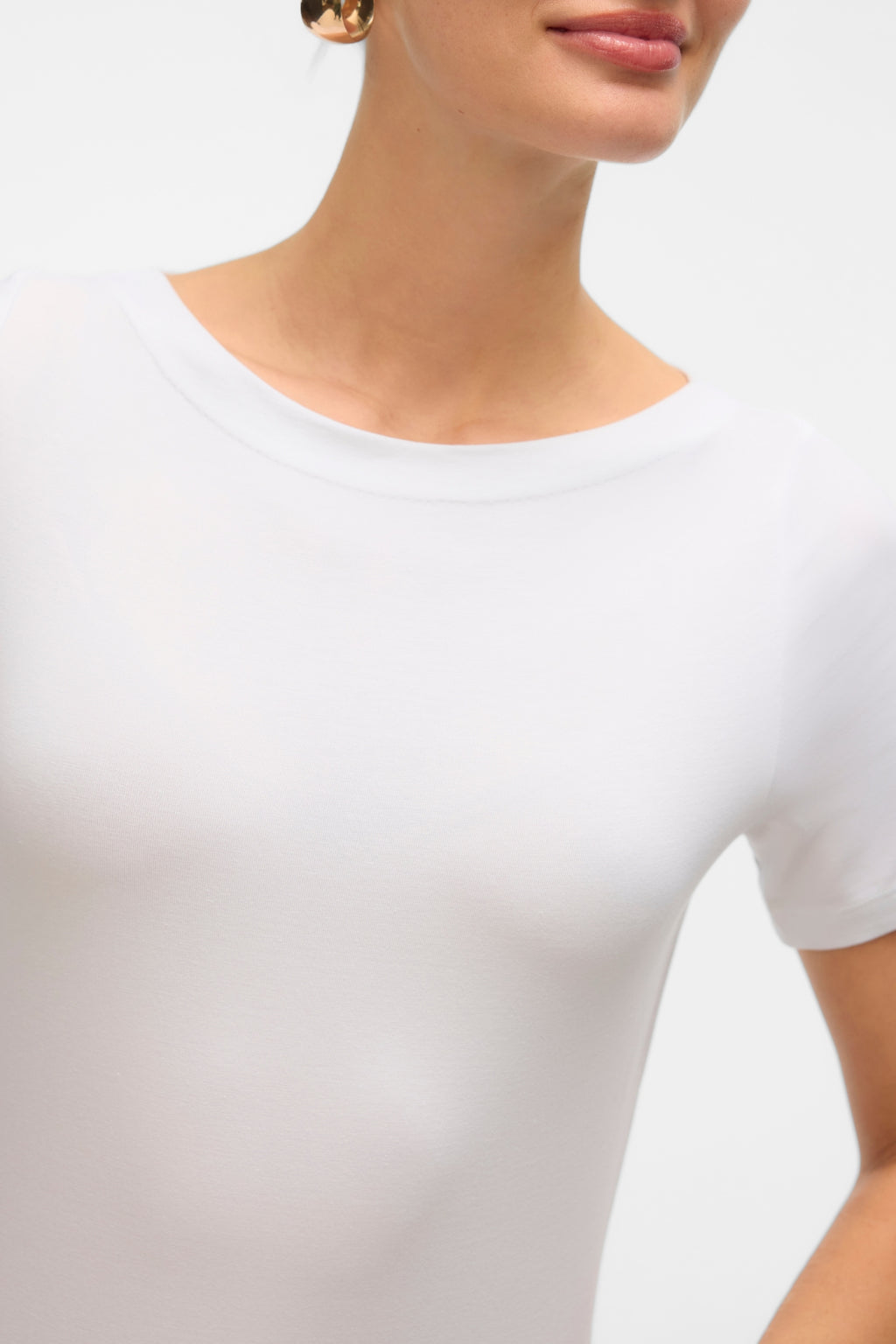 Panda-Modal-Top – leuchtendes Weiß