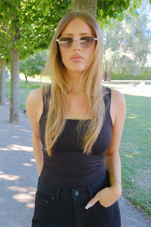 Emma Sonnenbrille - Transparent-Grün