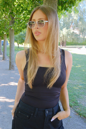 Emma Sonnenbrille - Transparent-Grün