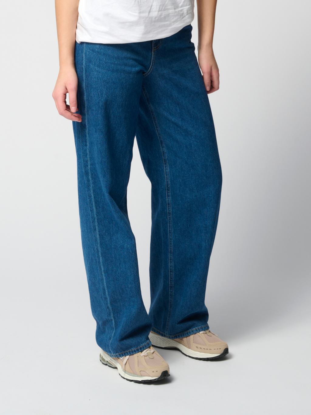 The Original Performance Weite Jeans - Mittelblauer Denim