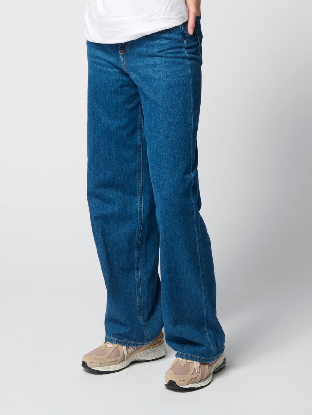 The Original Performance Breite Jeans - mittelblauer Denim