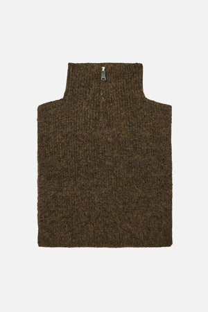 Cora Zipper Bibneck - Schokoladen Torte Melange