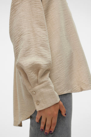 Melaney Queeny Hemd – Overcast Melange