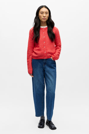 Achat-Strickjacke – Poinsettia Melange